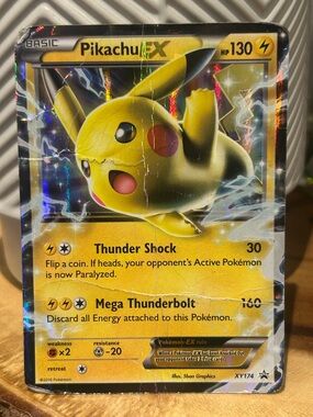 Pokémon Pikachu EX 2016 Holo Rare, Collectible, Fan Favorite